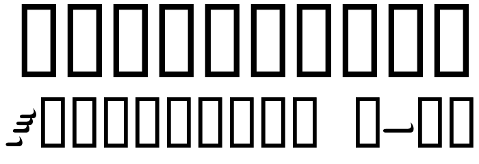 AddShade Font OTHER CHARS