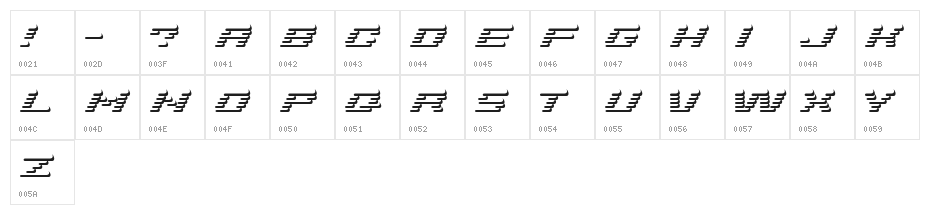 AddShade Character Map