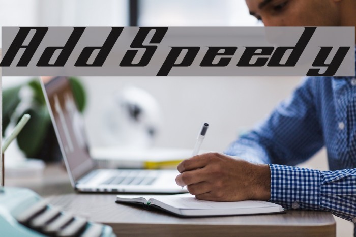 AddSpeedy Font examples