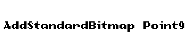 AddStandardBitmap Point9  नि: शुल्क फ़ॉन्ट्स डाउनलोड