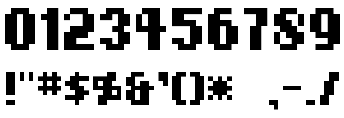 AddStandardBitmap Point9 フォント その他の文字