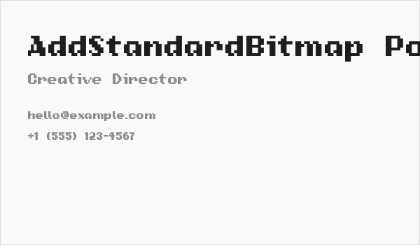 AddStandardBitmap Point9 Business Card