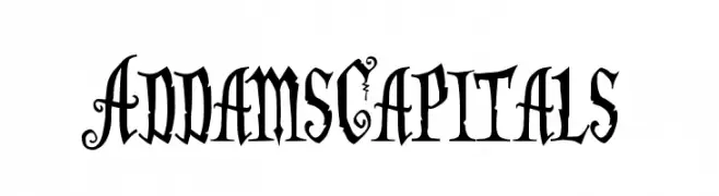 AddamsCapitals  Fuentes Gratis Descargar