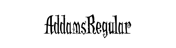 AddamsRegular Font