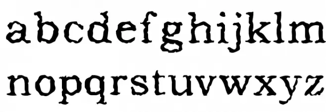 Addicted to Type Font LOWERCASE