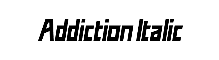 Addiction Italic  नि: शुल्क फ़ॉन्ट्स डाउनलोड