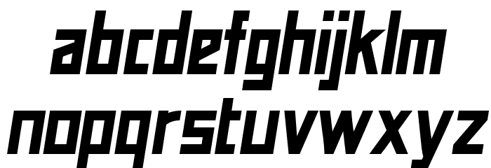 Addiction Italic Font LOWERCASE