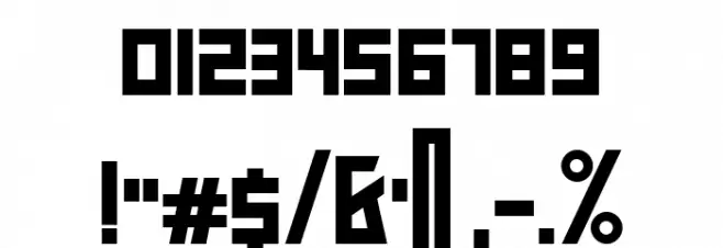 Addiction Regular Font OTHER CHARS