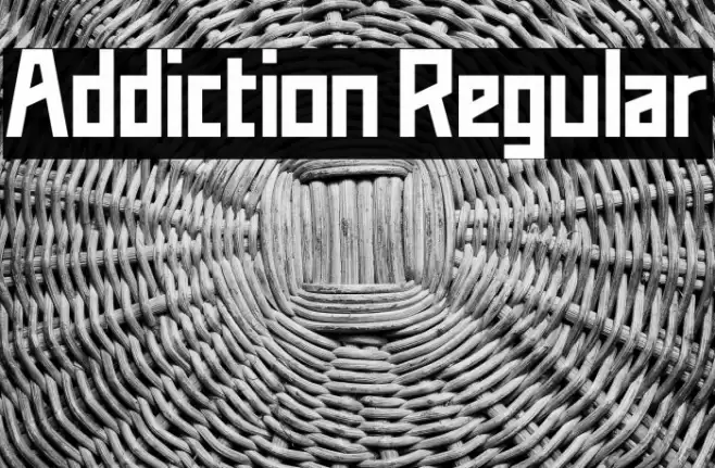 Addiction Regular Font examples