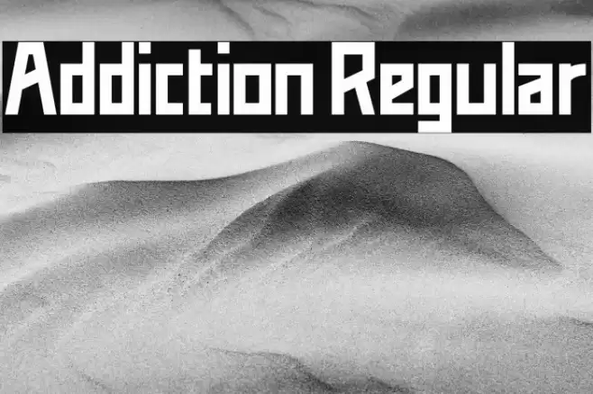 Addiction Regular Font examples