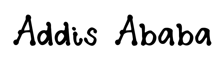 Addis Ababa Шрифта