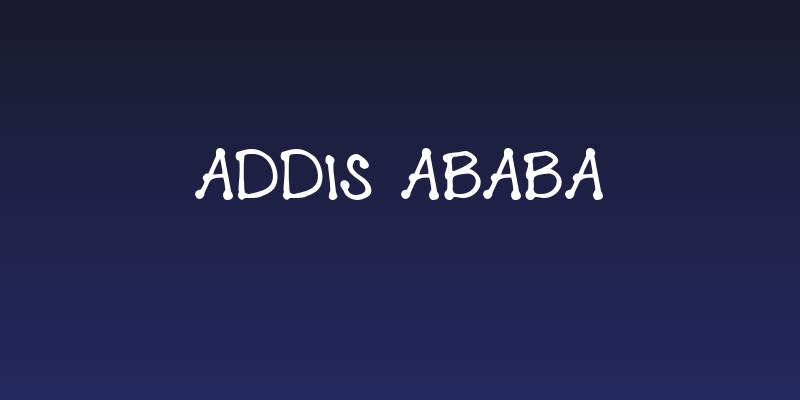 Addis Ababa Social Header