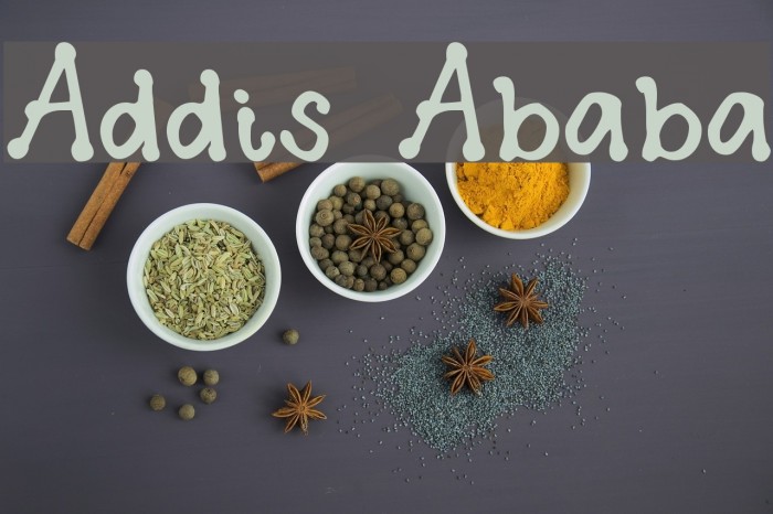 Addis Ababa Font examples