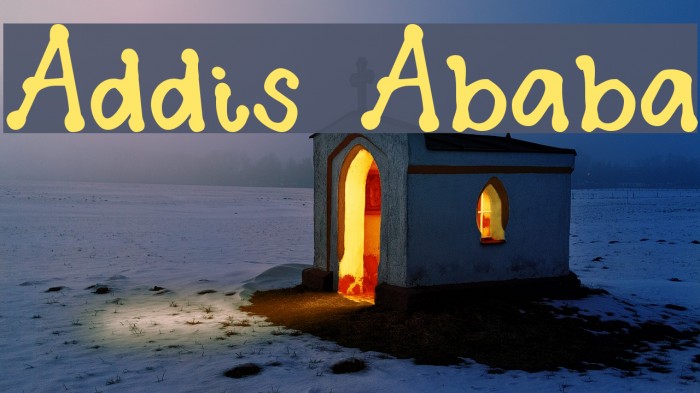 Addis Ababa Font examples