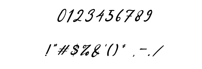 Addison Affson Italic Font OTHER CHARS