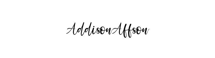 Addison Affson  नि: शुल्क फ़ॉन्ट्स डाउनलोड