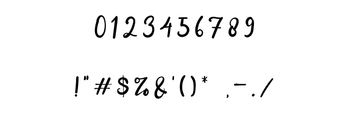 Addison Affson Font OTHER CHARS