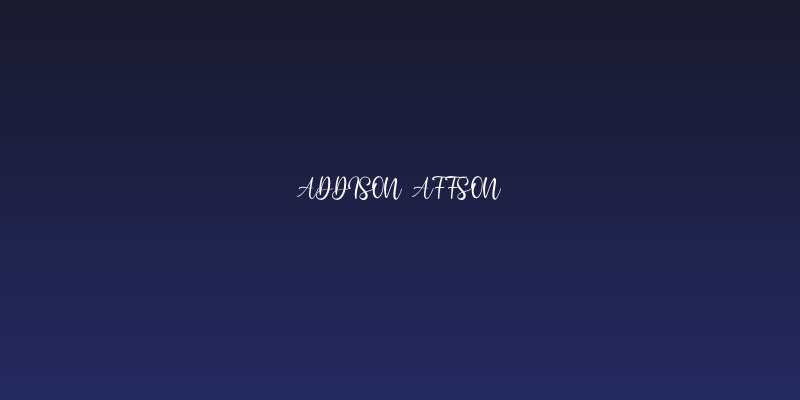 Addison Affson Social Header