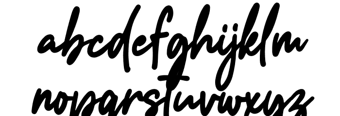 Addison Brother Font LOWERCASE