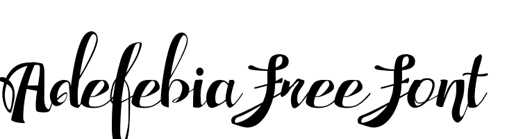 Adefebia Free Font フォント