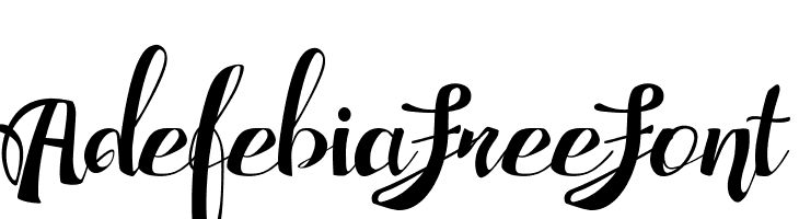 Adefebia Free Font フォント