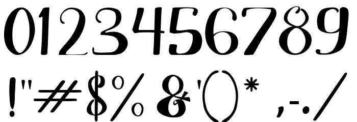 Adefebia Free Font Font OTHER CHARS