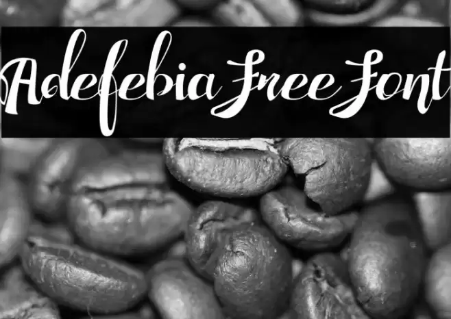 Adefebia Free Font Font examples