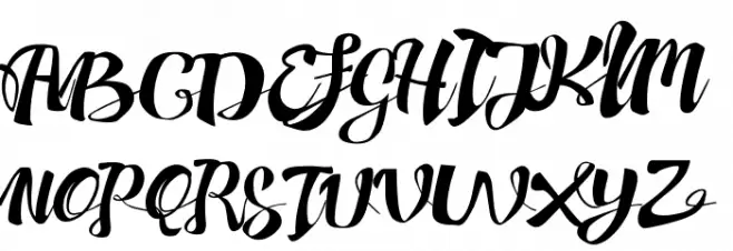 Adefebia Free Font フォント 大文字