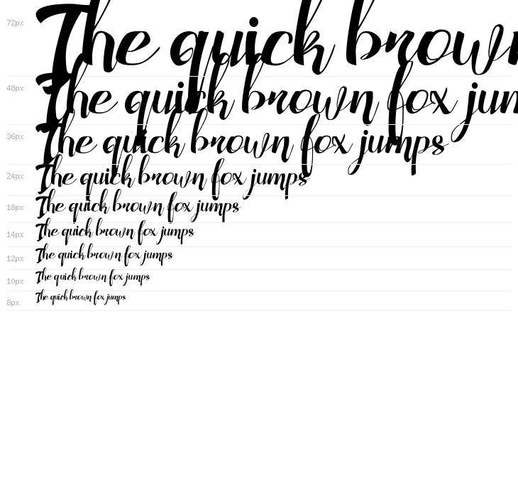 Adefebia Free Font Waterfall