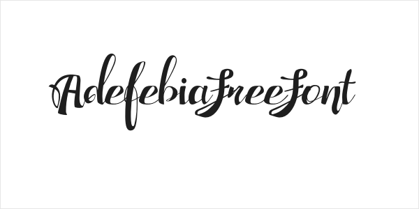 AdefebiaFreeFont Logo