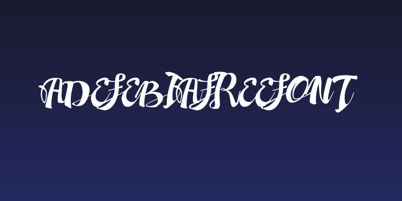 AdefebiaFreeFont Social Header