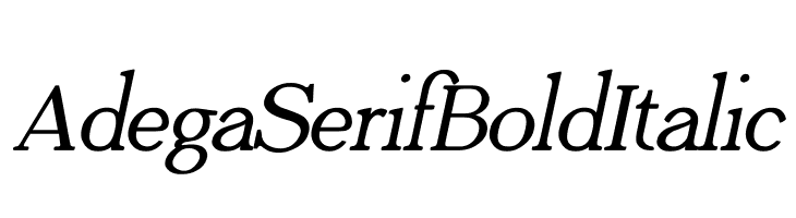 Adega Serif Bold Italic  لخطوط تنزيل