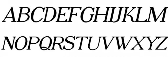 Adega Serif Bold Italic 字体 大写