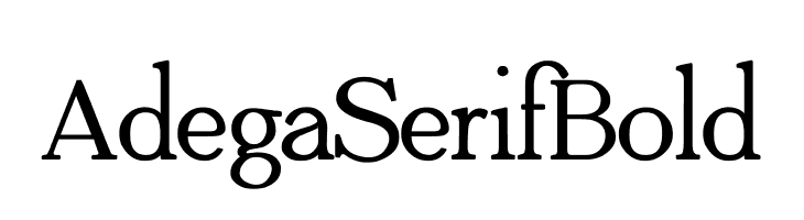 Adega Serif Bold  免费字体下载