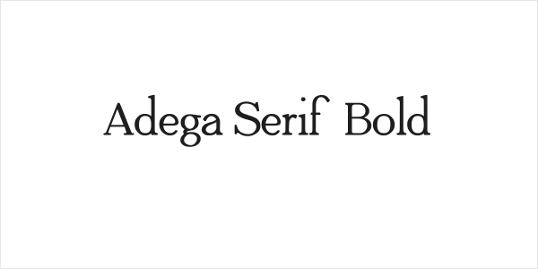 Adega Serif Bold Logo