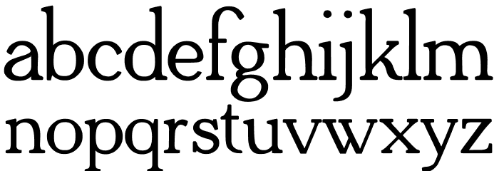 Adega Serif Bold Font LOWERCASE