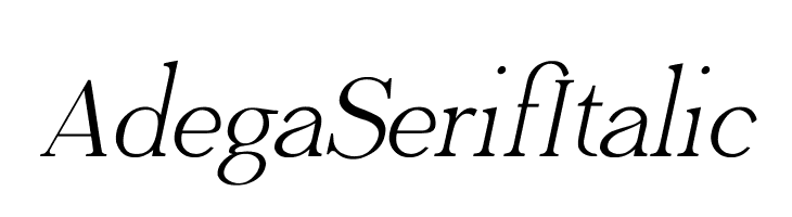Adega Serif Italic  フリーフォントのダウンロード
