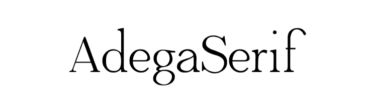 Adega Serif  Free Fonts Download