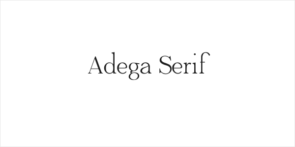 Adega Serif Logo