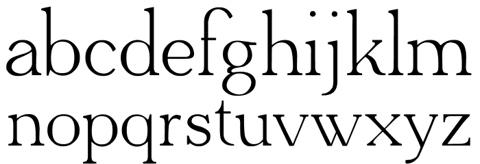 Adega Serif Font LOWERCASE