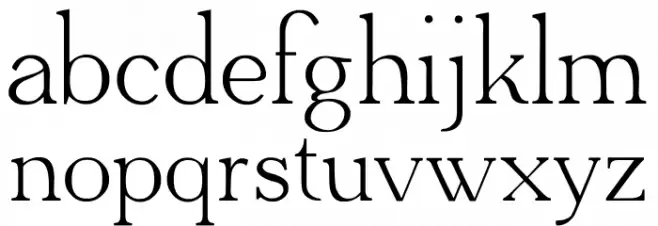 Adega Serif Caratteri MINUSCOLO