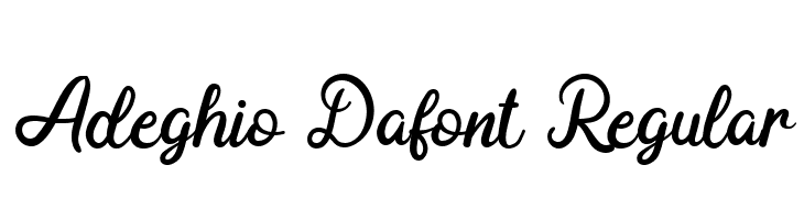 Adeghio Dafont Regular  Descarca Fonturi Gratis