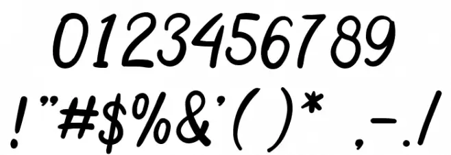 Adeghio Dafont Regular Font OTHER CHARS