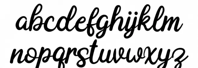 Adeghio Dafont Regular 字体 小写