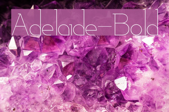 Adelaide-Bold Font examples