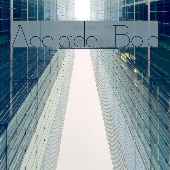 Adelaide-Bold Font examples