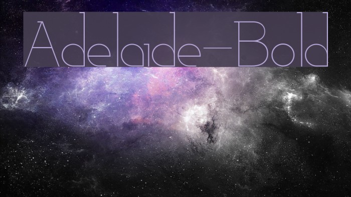 Adelaide-Bold Font examples