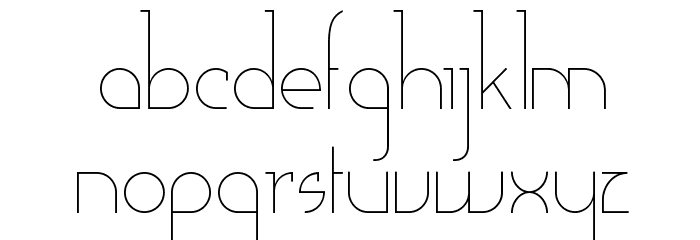 Adelaide-Bold Font LOWERCASE
