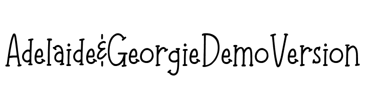 Adelaide & Georgie Demo Version  フリーフォントのダウンロード