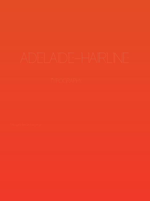 Adelaide-Hairline Poster